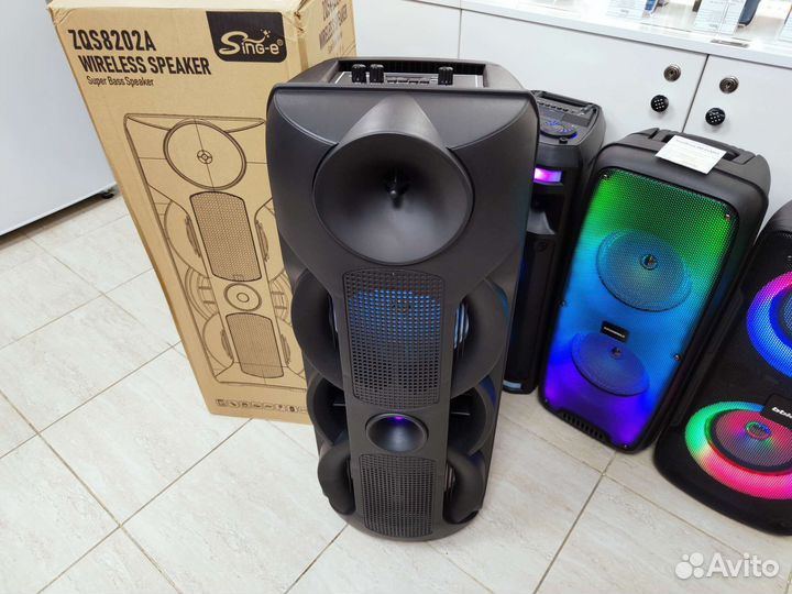 Большая колонка 75см с караоке (Окт139)