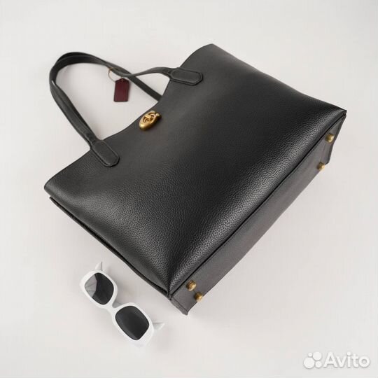 Сумка женская натуральная кожа coach