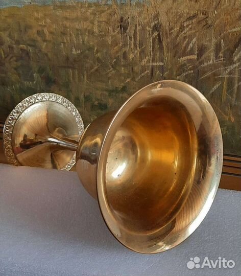 Антикварный бронзовый кубок