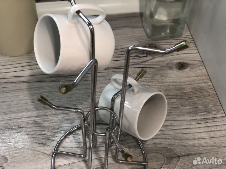 Подставка держатель сушилка для кружек 6 шт металл
