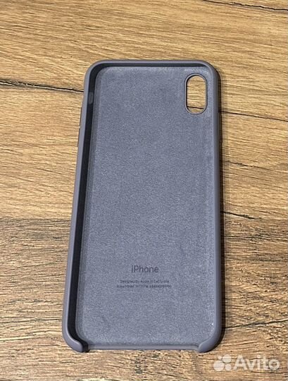 Силиконовый чехол для iPhone XS Max лавандовый