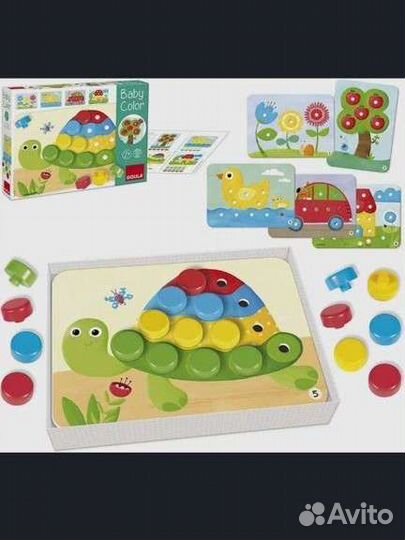 Деревянная мозаика для самых маленьких 