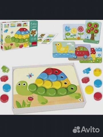 Деревянная мозаика для самых маленьких 