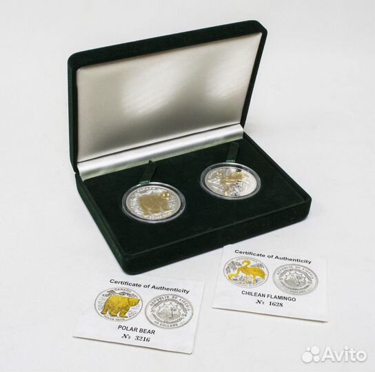 Набор монет 10 долларов 2004 и 2005 годов, Фламинг