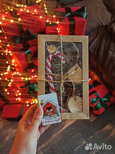 Новогодние игрушки макраме набор