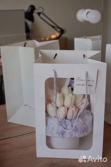 Букет из свечей тюльпанов