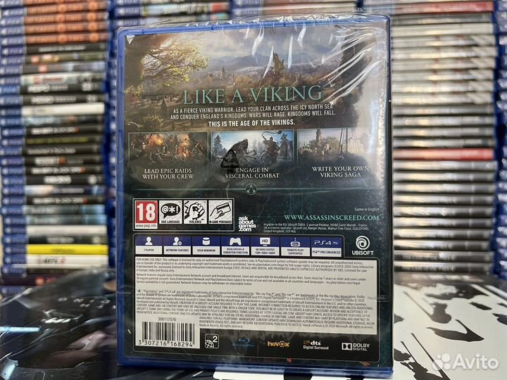 Диск Assassin's Creed: Вальгалла PS4 / Новый