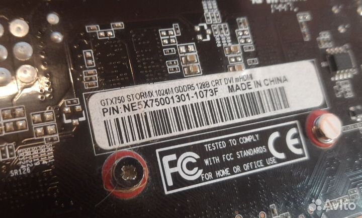Palit GTX750 с дефектом