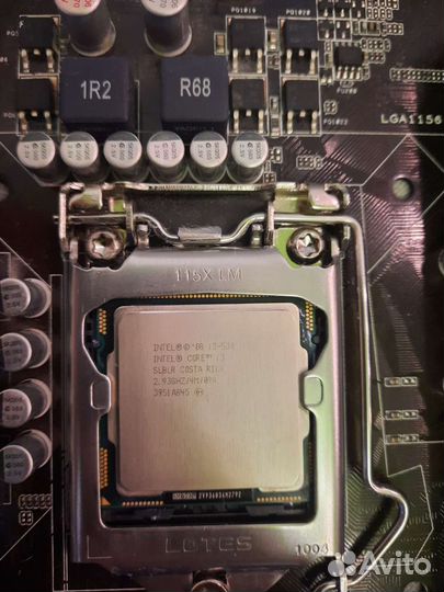 Материнская п-та+проц+озу+кулер 1156 asus P7P55 LX