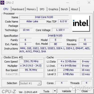 Мини пк esus Intel N100 16\240 GB