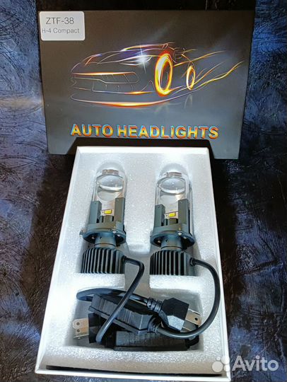 Мини LED линзы ZTF-38 compact цоколь H4