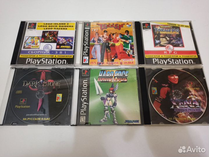 Игры для PS1 (цена за 6 дисков)