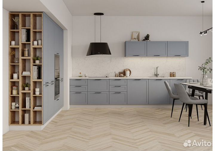 Кухня модульная Норма Перо в рамочном фасаде