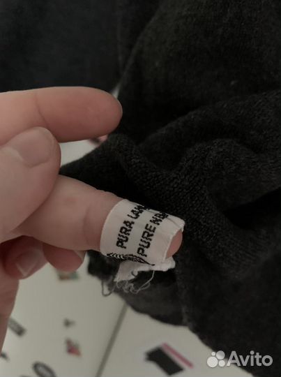 Шерстяной свитер джемпер woolmark италия xl eu 46