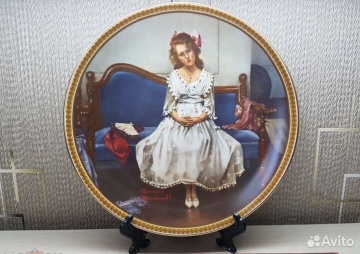 Коллекционная тарелка Америка фарфор