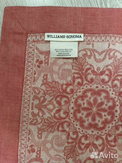 Скатерть Williams Sonoma 178х274 лен хлопок