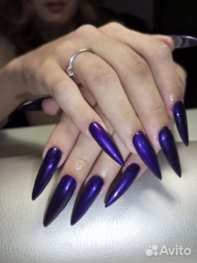Наращивание ногтей, покрытие гель лаком, маникюр