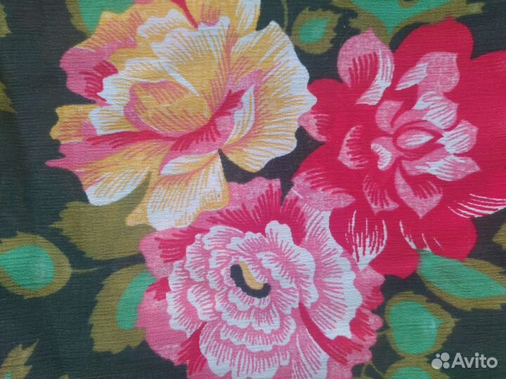 Ткань крепдешин СССР (натуральный шёлк)