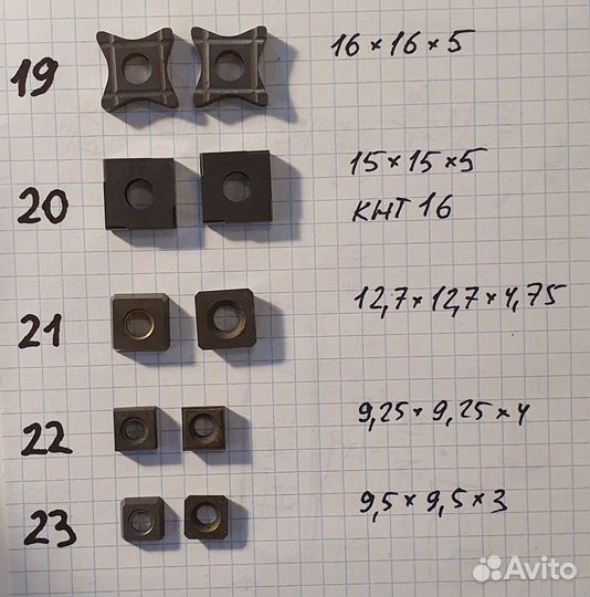 Пластины СССР твердосплавные