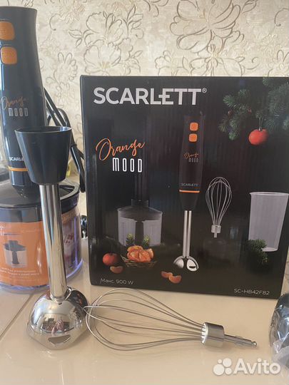 Блендер погружной scarlett новый 900 Вт