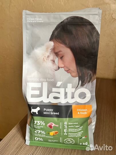 Сухой корм холистик для щенков Elato Holistic