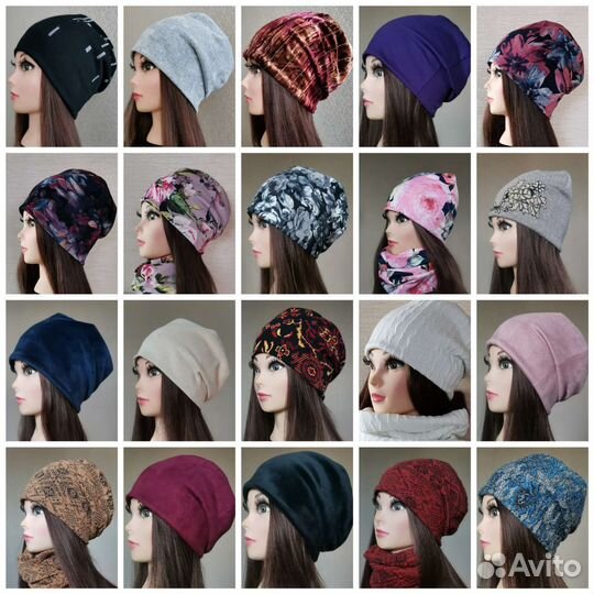 Шапки, капоры, береты, кепи, повязки, косынки