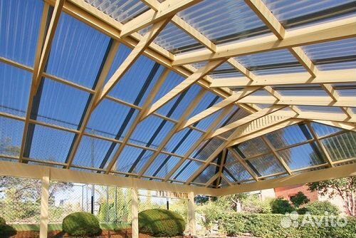 Прозрачный профнастил профилированный поликарбонат