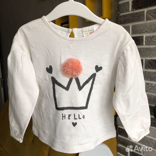 Футболка для девочки zara 92