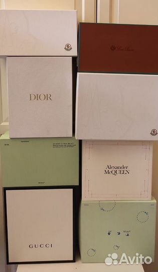 Коробки для обуви dior,valentino,fendi