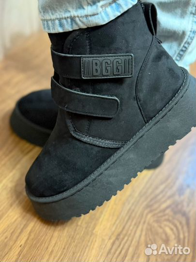 Угги женские на липучке зимние