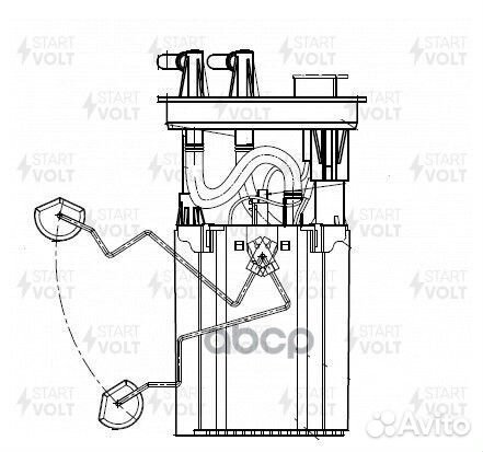 Бензонасос в сборе KIA RIO 00- 1.5I SFM1408