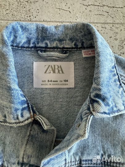 Джинсовая куртка Zara 104