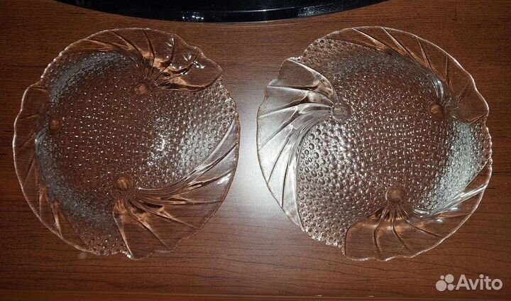 Две тарелки СССР, стекло