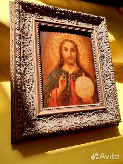 Икона 19 века. Иисус Христос Царь Царей