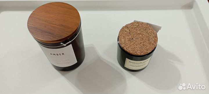 Hm home свечи amber и rosemary sage