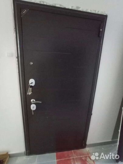 Дверь входная с зеркалом