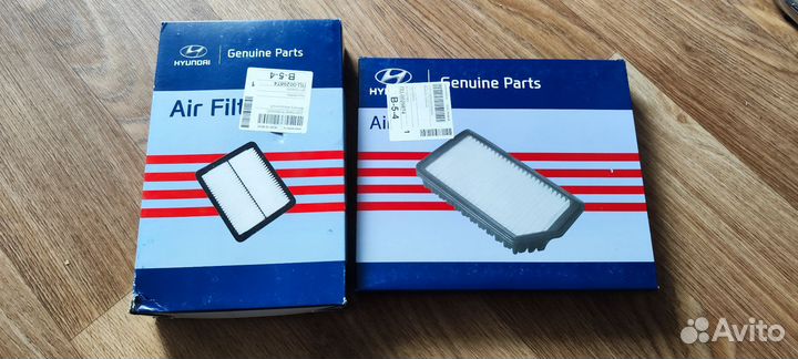 Фильтр воздушный и салонный Hyundai