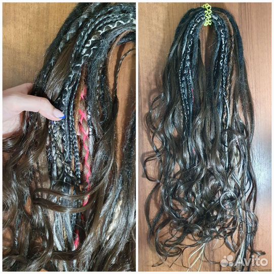 Дреды + косы комплект