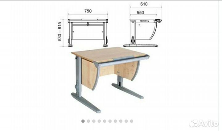 Стол парта для школьников с 1 по 10 класс