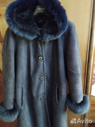 Дубленка 46-48 натуральный мех