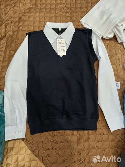 Детская рубашка белая