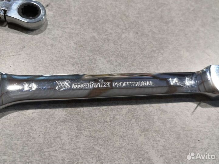 Набор ключей комбин. трещоточных шарнир Matrix 5пр