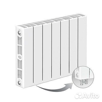 Биметаллический секционный радиатор отопления Rifa