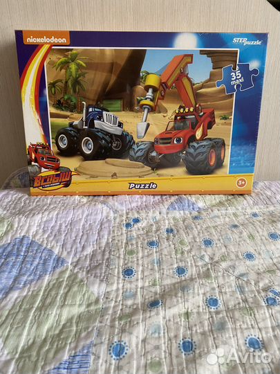 Пазл крупный новый вспыш и чудо-машинки