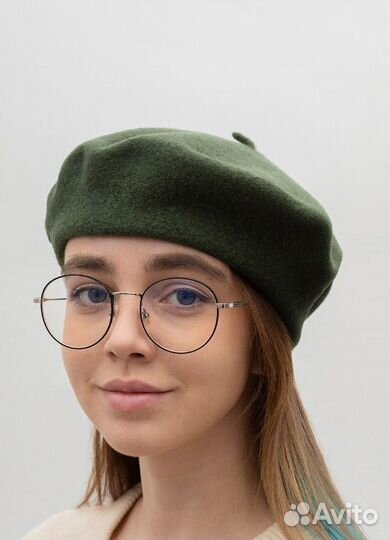 Берет Le Beret Francais новый зеленый Франция