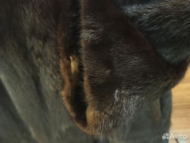 Шуба норковая с капюшоном 46 48