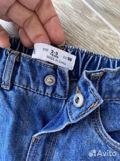 Джинсы zara для девочки 98