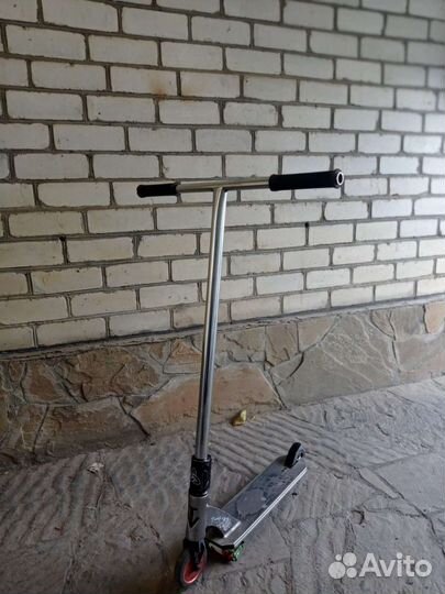 Трюковой самокат для парка TechTeam V-tech серый