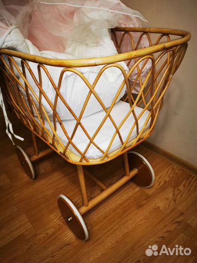 Люлька колыбель плетёная Italbaby