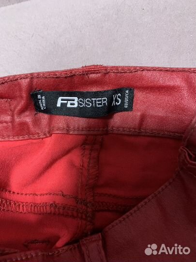 Кожаные джинсы женские